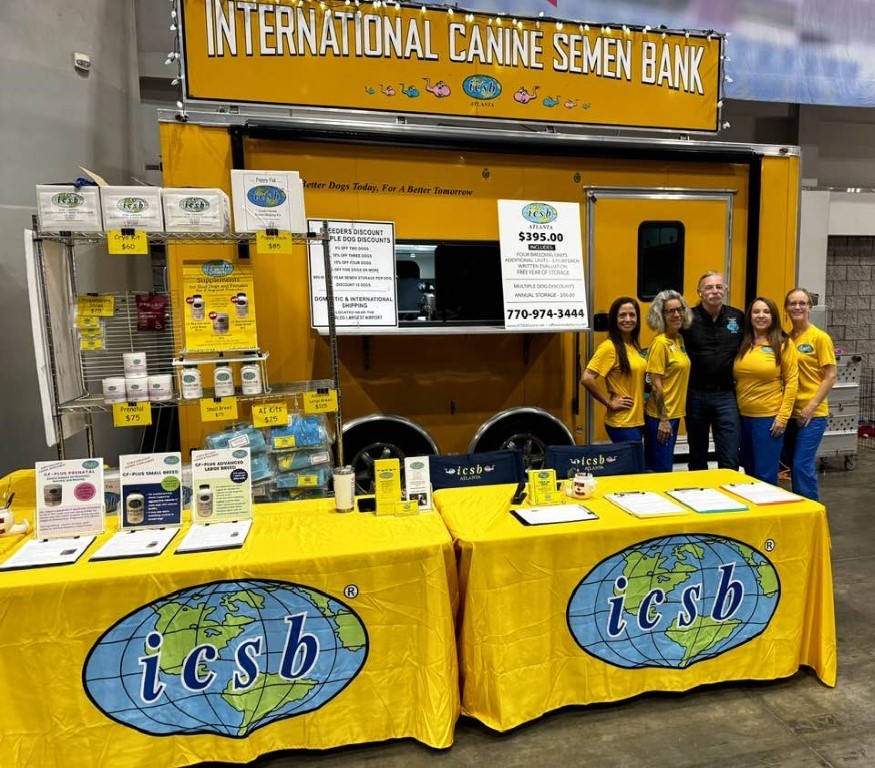 ICSB staff in front of trailer