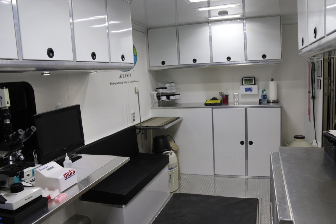 A look inside of ICSB's trailer