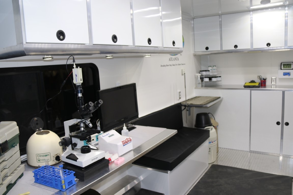 View inside of ICSB's trailer